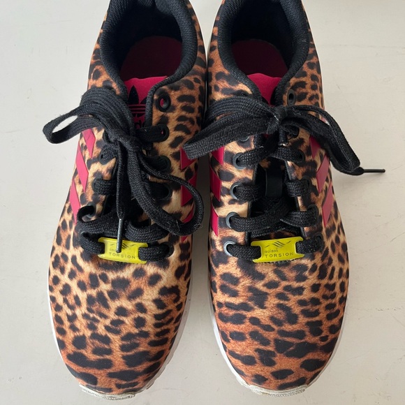 Adidas Torsion Zx Flux Leopard Print Sneakers - Picture 3 of 4